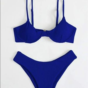 Blue bathing suit